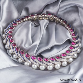 Mauboussin White Gold Multi-Gemstone Necklace
